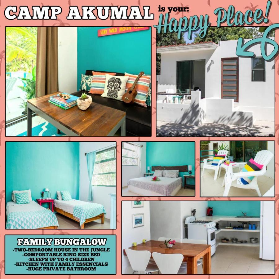 Camp Akumal - Hosted Family Bungalows Zewnętrze zdjęcie